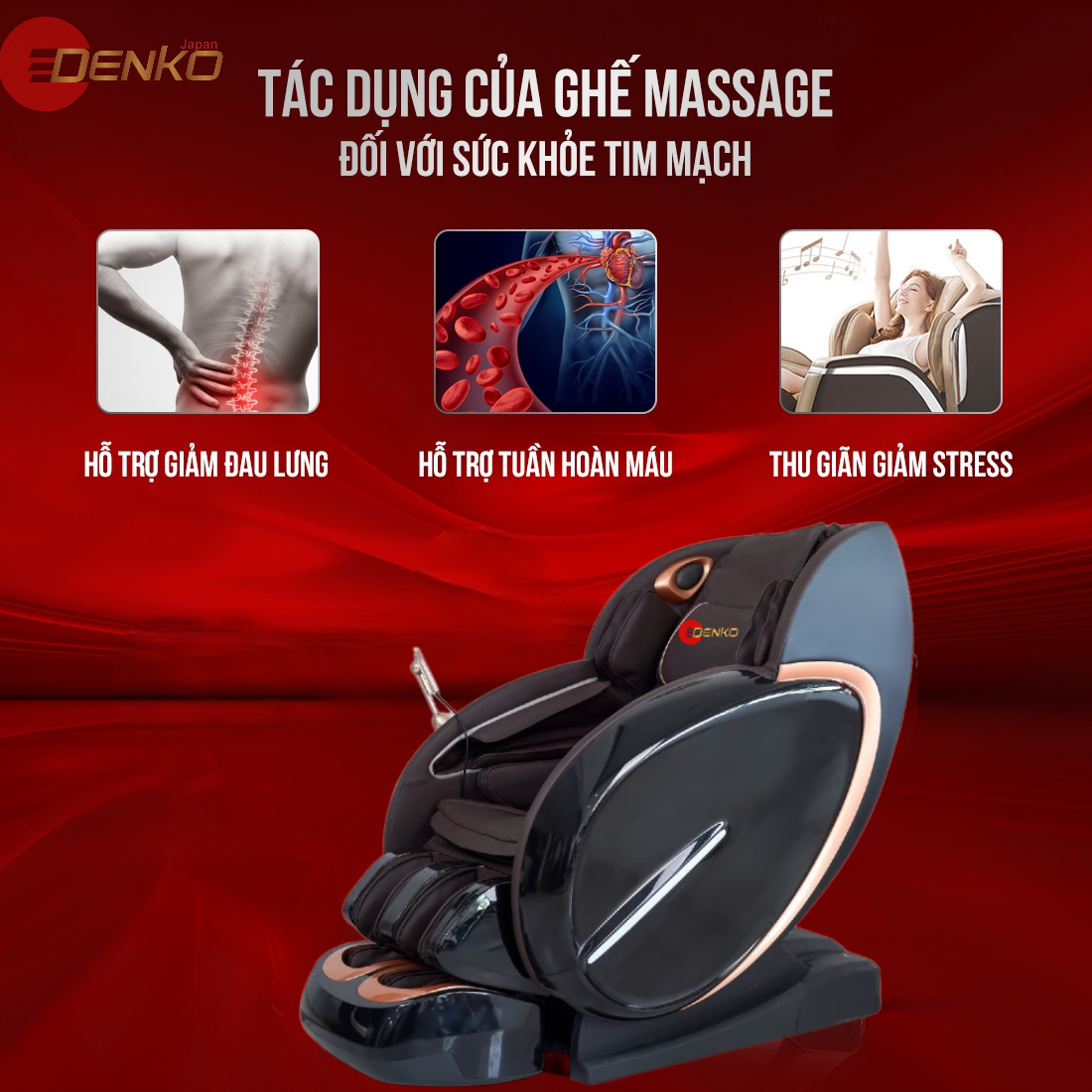 Cải Thiện Tuần Hoàn Máu Với Ghế Massage Toàn Thân