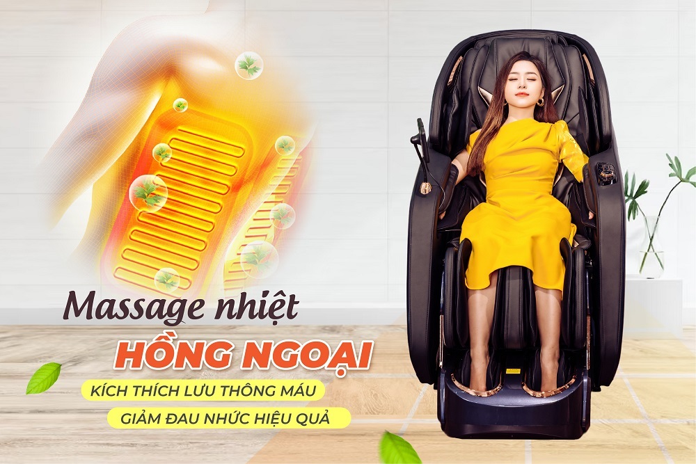 Thời điểm bảo trì nhiệt hồng ngoại trên ghế massage