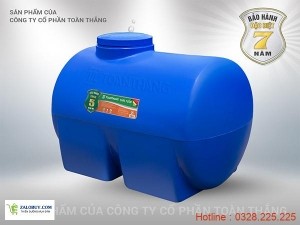 Bồn nhựa nằm ngang cao cấp Toàn Thắng 500L