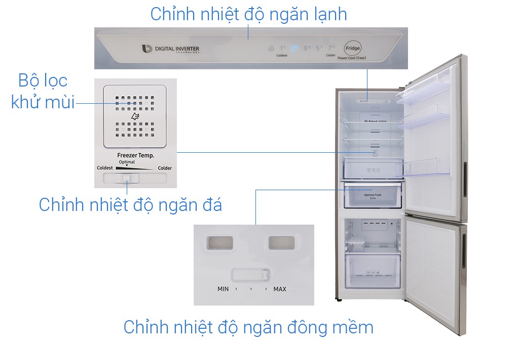 Tủ lạnh Samsung Inverter 310 lít RB30N4010S8/SV4