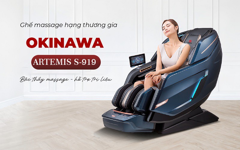 Ghế massage toàn thân 6D Okinawa Artemis S919