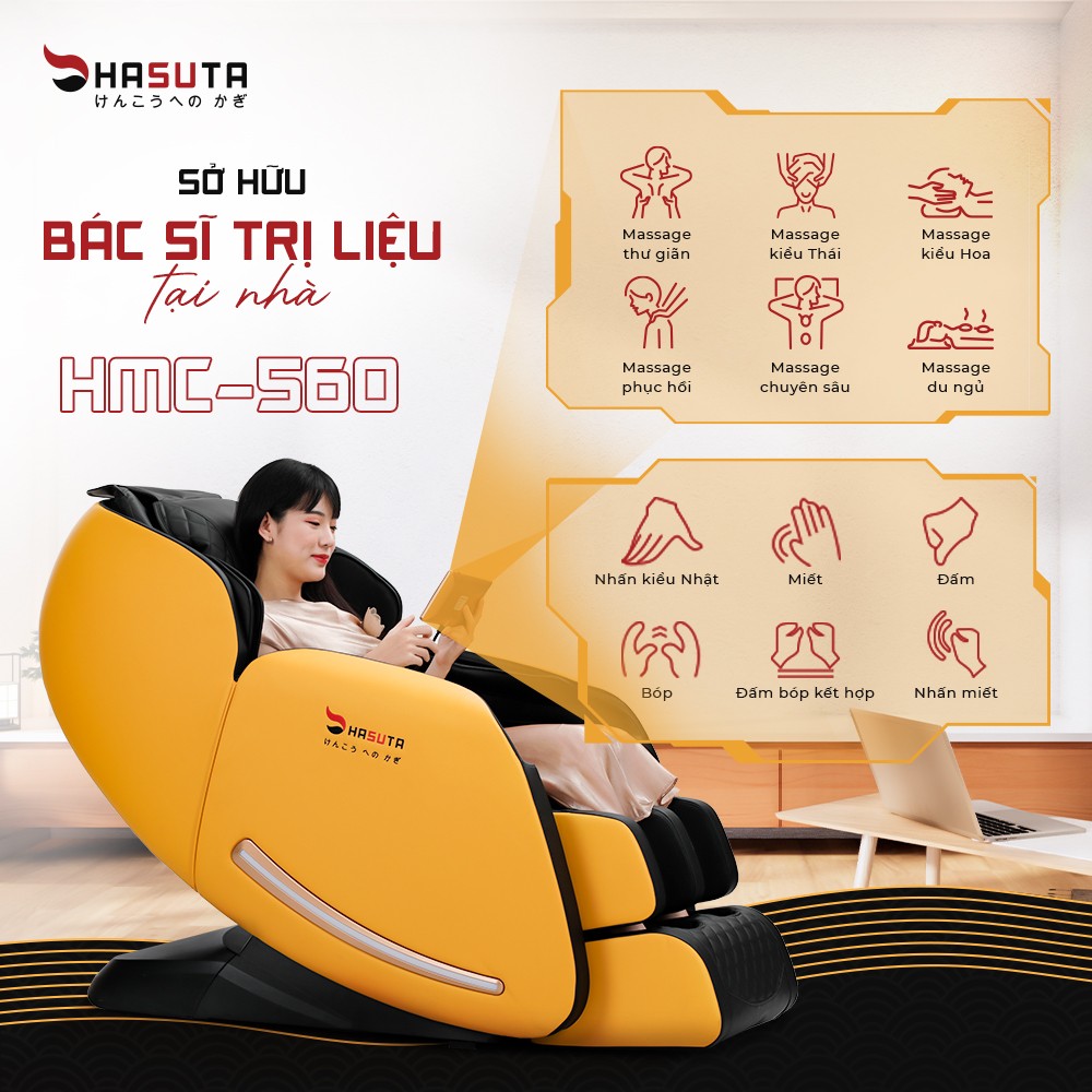 Ghế Massage toàn thân 3D Hasuta HMC-560