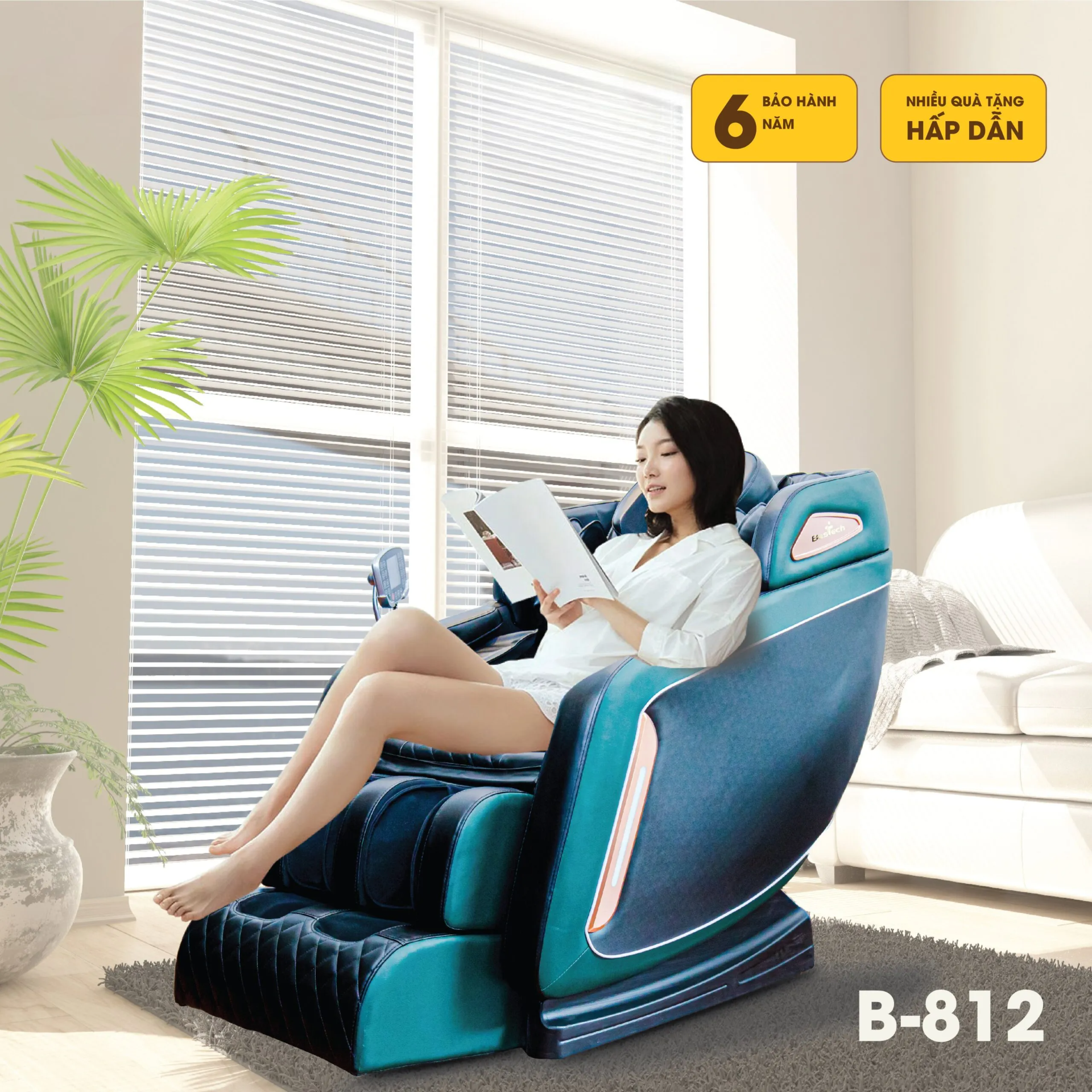 Ghế Massage toàn thân 4D Bestech B8120