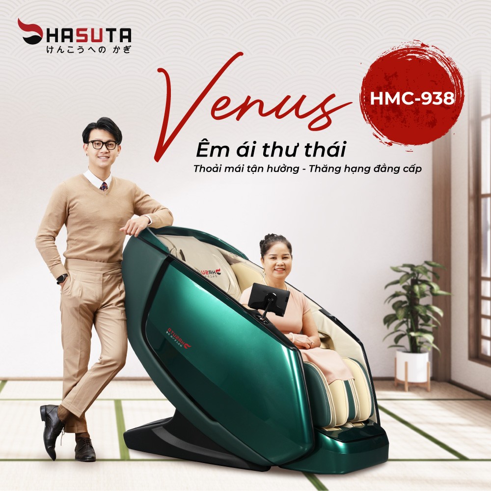 Ghế Massage 4D Plus Hasuta HMC-938 Venus