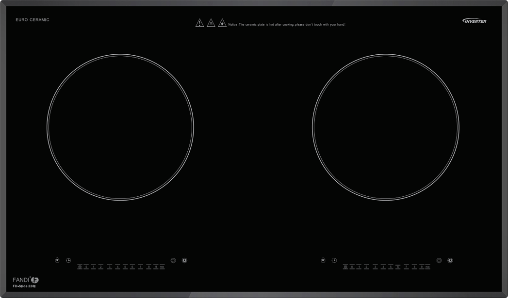 Bếp từ đôi Fandi FD-SLIDE 228I