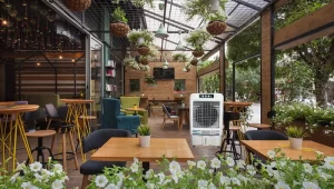 Top 5 mẫu máy làm mát không khí phù hợp với quán cafe sân vườn